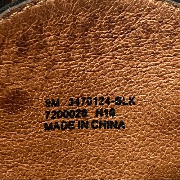 Frye Madeline Short Black Suede Leather Southwestern Heeled Ankle Bootie, sz 9 - Picture 2 of 16